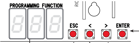 Οθόνη και πλήκτρα ESC, βέλη και ENTER