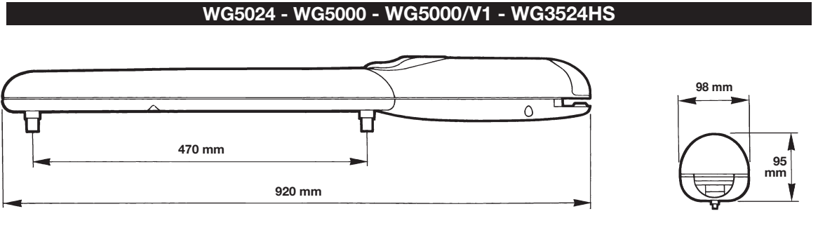 WG3524HS – συνολικές διαστάσεις 920 × 98 × 95 mm και διαδρομή 470 mm WG3524HS – συνολικές διαστάσεις 920 × 98 × 95 mm και διαδρομή 470 mm