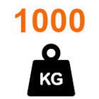 Βάρος πύλης έως 1000kg