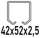 Για προφίλ C 42x52x2,5 mm