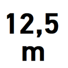 Πλάτος διέλευσης έως 12,5 m