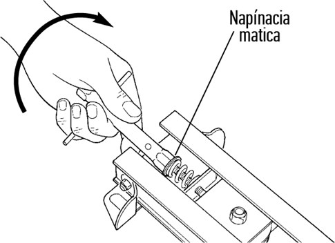 2. Ξεβιδώστε εντελώς το παξιμάδι τάνυσης: