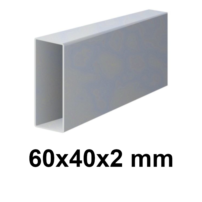 Γαλβανισμένο προφίλ 60 × 40 × 2 mm