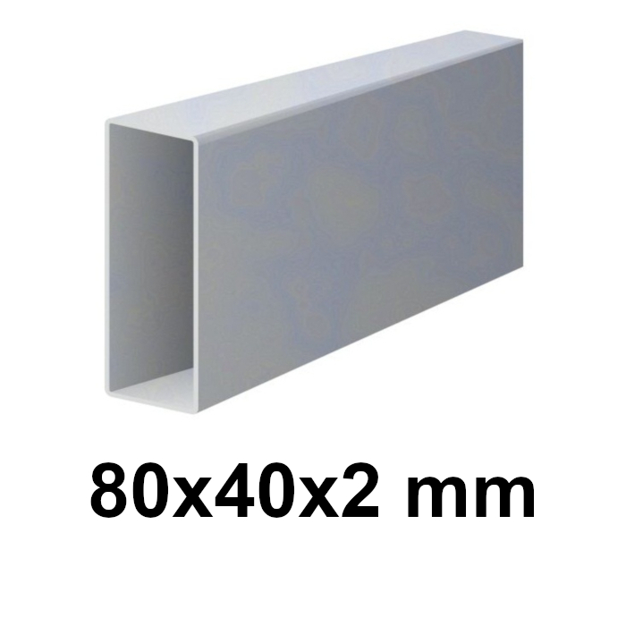 Γαλβανισμένο προφίλ 80 × 40 × 2 mm