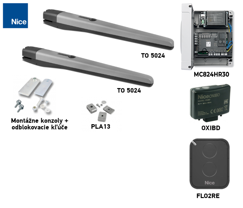 Σετ μηχανισμού NICE Toona 5 TO5024