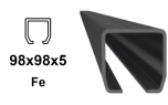 Προφίλ C 98 × 98 × 5 mm, Fe