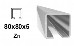 Προφίλ C 80 × 80 × 5 mm, Zn