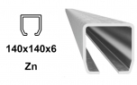 Προφίλ C 140 × 140 × 6 mm, Zn