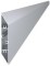 Αλουμινένια περσίδα περίφραξης 108x16 mm, σχήμα παραλληλόγραμμου, 6 m